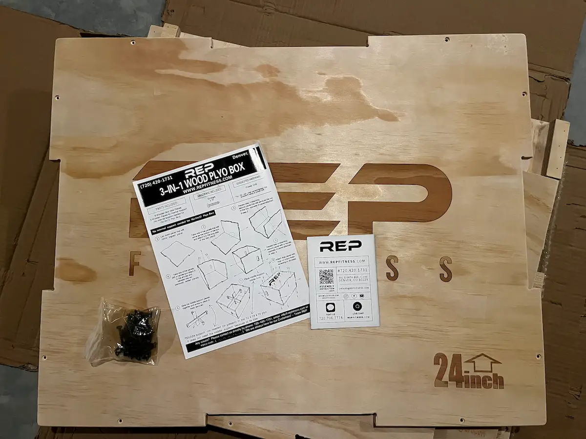 Rep Fitness Wooden Plyo Box - Unassembled Rep Fitness Wooden Plyo Box - Unassembled